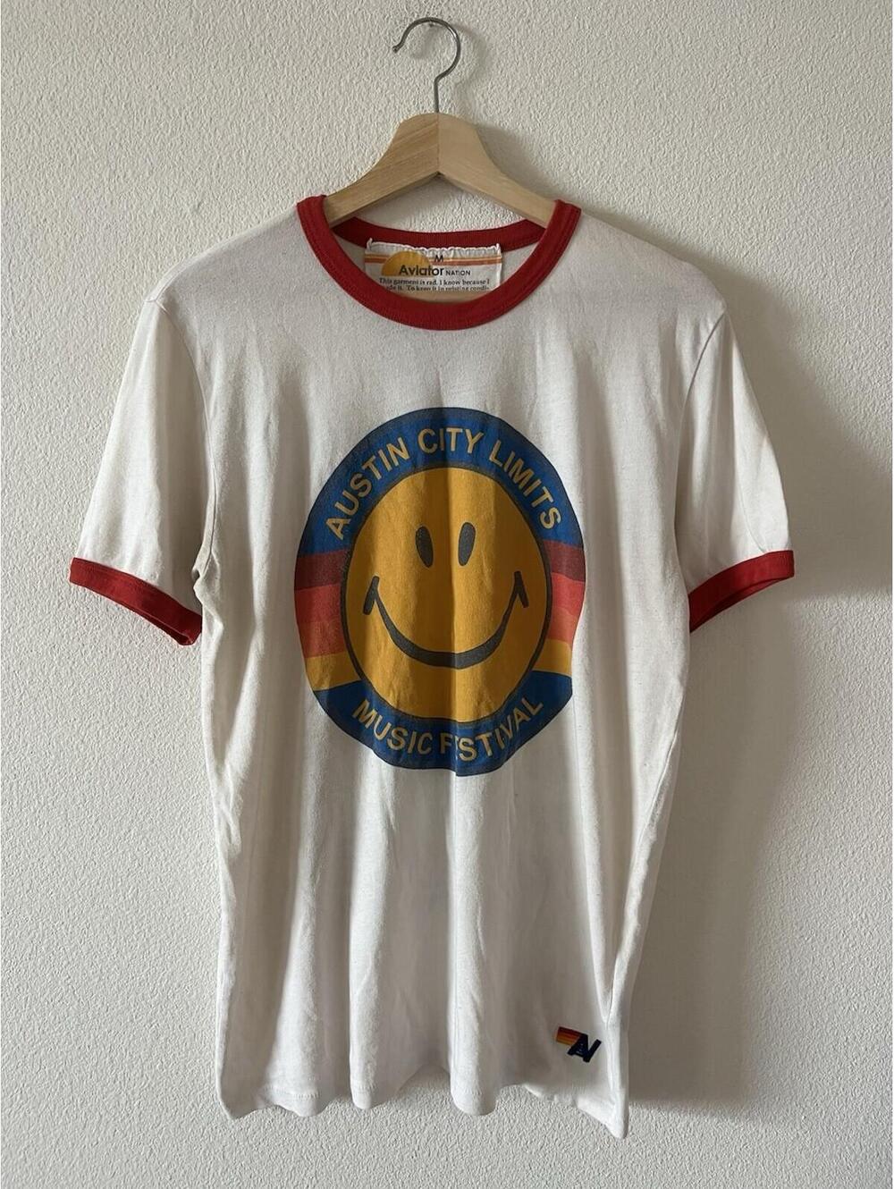 Aviator Nation Austin City Limits Smiley Tee M⁠